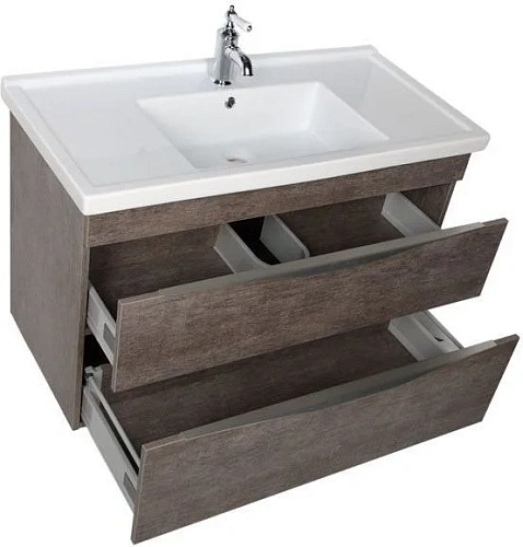 Тумба с раковиной Aquanet Эвора 100 дуб антик 00183003+00182325 Тумба с раковиной Aquanet Эвора 100 дуб антик 00183003+00182325