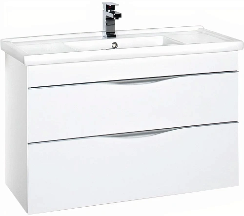 Тумба с раковиной Aquanet Эвора 100 см 00185195+00182325 белая Тумба с раковиной Aquanet Эвора 100 см 00185195+00182325 белая