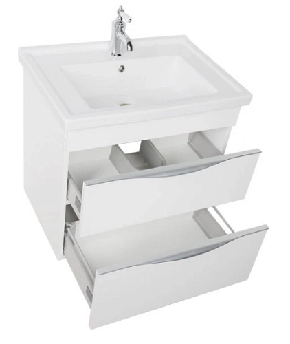 Тумба с раковиной Aquanet Эвора 70 белый 00184307+00182323 Тумба с раковиной Aquanet Эвора 70 белый 00184307+00182323