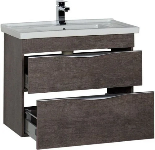 Тумба с раковиной Aquanet Эвора 80 дуб антик 00183002+00182324 Тумба с раковиной Aquanet Эвора 80 дуб антик 00183002+00182324