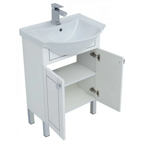 Тумба с раковиной Aquanet Эрвин 60 белый 00261058 Тумба с раковиной Aquanet Эрвин 60 белый 00261058