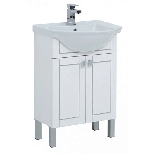 Тумба с раковиной Aquanet Эрвин 60 белый 00261058 Тумба с раковиной Aquanet Эрвин 60 белый 00261058