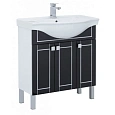 Тумба с раковиной Aquanet Эрвин 80 черный 00261061 Тумба с раковиной Aquanet Эрвин 80 черный 00261061