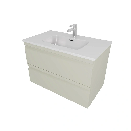 Тумба с раковиной Aquatek ВЕГА 80см AQ77080-GS шалфей зеленый, подвесная Тумба с раковиной Aquatek ВЕГА 80см AQ77080-GS шалфей зеленый, подвесная