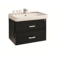 Тумба с раковиной Aquaton Америна 70 черная 1A1376K1AM950 Тумба с раковиной Aquaton Америна 70 черная 1A1376K1AM950