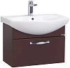 Тумба с раковиной Aquaton Ария 50 1A1403K0AA430 (темно-коричневый)