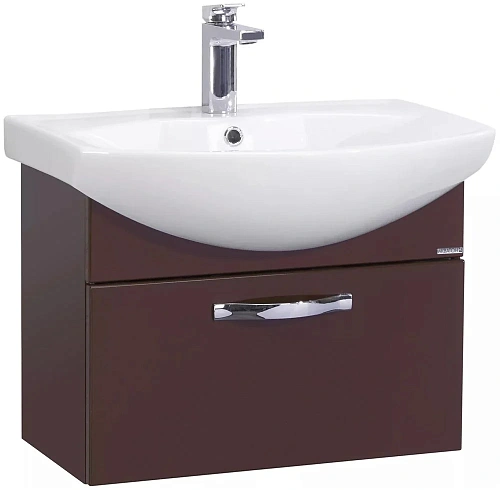 Тумба с раковиной Aquaton Ария 50 1A1403K0AA430 (темно-коричневый) Тумба с раковиной Aquaton Ария 50 1A1403K0AA430 (темно-коричневый)