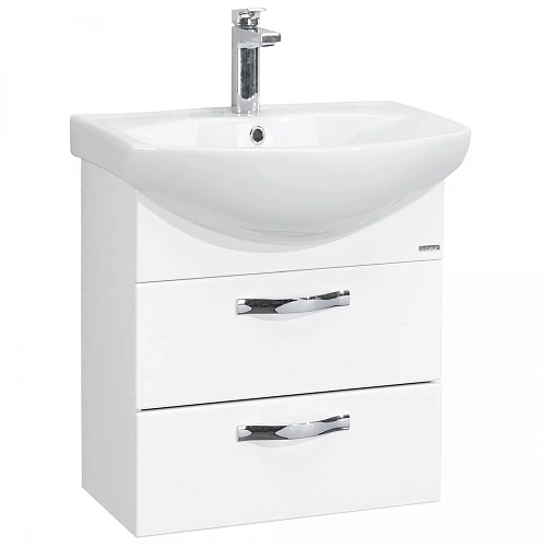 Тумба с раковиной Aquaton Ария 50 М (1A1400K0AA010) белая Тумба с раковиной Aquaton Ария 50 М (1A1400K0AA010) белая