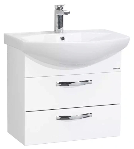 Тумба с раковиной Aquaton Ария 65 М белый 1A1233K0AA010 Тумба с раковиной Aquaton Ария 65 М белый 1A1233K0AA010