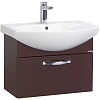 Тумба с раковиной Aquaton Ария 65 темно-коричневый 1A1340K0AA430