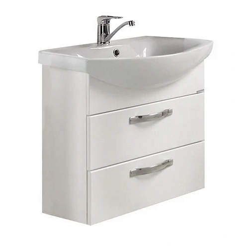 Тумба с раковиной Aquaton Ария 80 М (1A1408K0AA010) белая Тумба с раковиной Aquaton Ария 80 М (1A1408K0AA010) белая