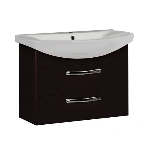 Тумба с раковиной Aquaton Ария 80 М (1A1408K0AA430) темно-коричневый Тумба с раковиной Aquaton Ария 80 М (1A1408K0AA430) темно-коричневый