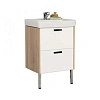 Тумба с раковиной Aquaton Йорк 55 1A1705K1YOAD0 белый/дуб сонома Тумба с раковиной Aquaton Йорк 55 1A1705K1YOAD0 белый/дуб сонома