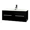 Тумба с раковиной Aquaton Мадрид 100 М черный глянец 1A1280K0MA950 с двумя ящиками Тумба с раковиной Aquaton Мадрид 100 М черный глянец 1A1280K0MA950 с двумя ящиками