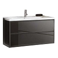 Тумба с раковиной Aquaton Римини 100 1A1345K0RN950 черный глянец Тумба с раковиной Aquaton Римини 100 1A1345K0RN950 черный глянец