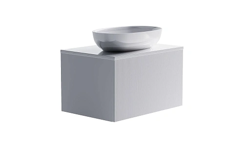 Тумба с раковиной Astra-Form М-40 700 мм 03200060+05050003+04010016+волна вертикальная белый матовый Тумба с раковиной Astra-Form М-40 700 мм 03200060+05050003+04010016+волна вертикальная белый матовый