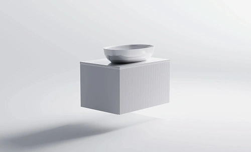 Тумба с раковиной Astra-Form М-40 700 мм 03200060+05050003+04010016+волна вертикальная белый матовый Тумба с раковиной Astra-Form М-40 700 мм 03200060+05050003+04010016+волна вертикальная белый матовый