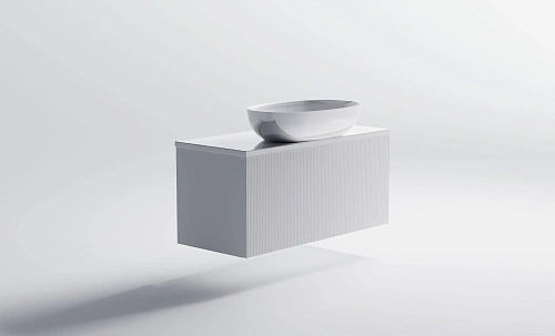 Тумба с раковиной Astra-Form М-40 Slim 1000 мм 03190007+05060003+04010016+волна вертикальная белый матовый Тумба с раковиной Astra-Form М-40 Slim 1000 мм 03190007+05060003+04010016+волна вертикальная белый матовый