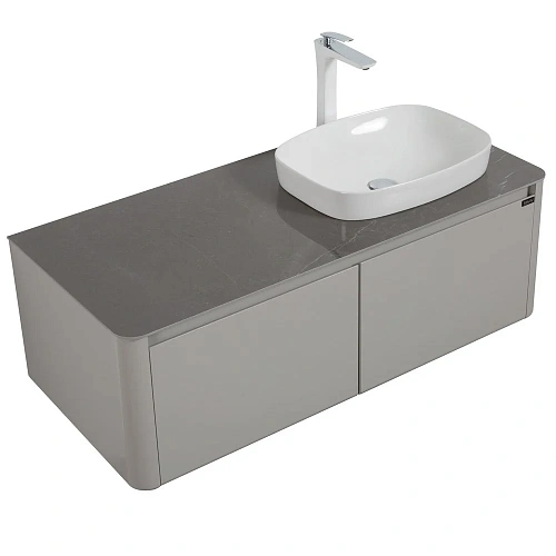 Тумба с раковиной Black&White U915.1200R Blum металлический ящик, керамогранит / раковина (1200x545x 9151200R Тумба с раковиной Black&White U915.1200R Blum металлический ящик, керамогранит / раковина (1200x545x 9151200R