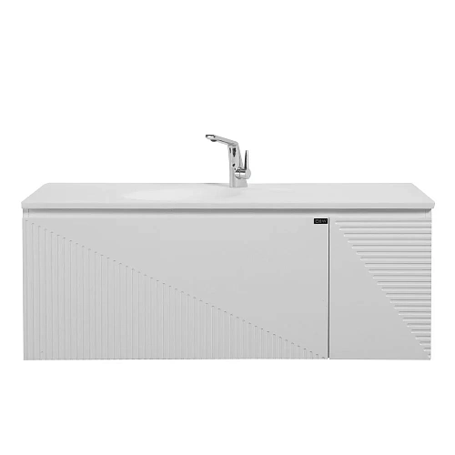 Тумба с раковиной Black&White U918.1200-2 Glossy White Blum направляющие,кварцевая раковина(1200x520 91812002 Тумба с раковиной Black&White U918.1200-2 Glossy White Blum направляющие,кварцевая раковина(1200x520 91812002