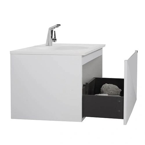 Тумба с раковиной Black&White U918.900-2 Glossy White, Blum направляющие,кварцевая раковина (900x520 9189002 Тумба с раковиной Black&White U918.900-2 Glossy White, Blum направляющие,кварцевая раковина (900x520 9189002