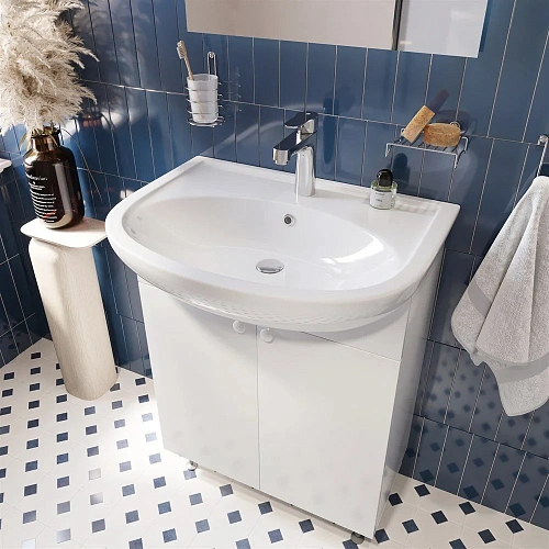 Тумба с раковиной DIWO Анапа 65 напольная, с сифоном 579826 Тумба с раковиной DIWO Анапа 65 напольная, с сифоном 579826