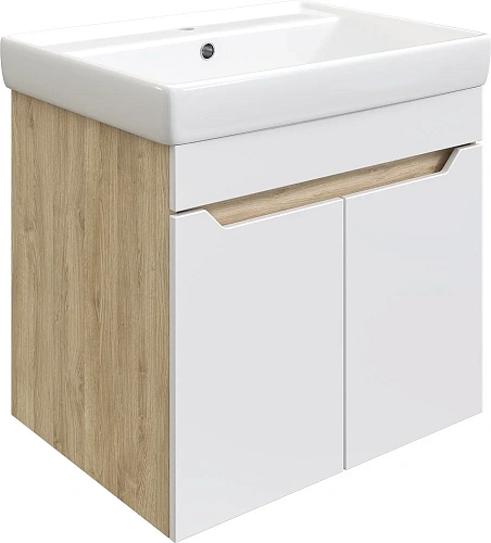 Тумба с раковиной DIWO Архангельск 60 дуб сонома, подвесная 569760 Тумба с раковиной DIWO Архангельск 60 дуб сонома, подвесная 569760