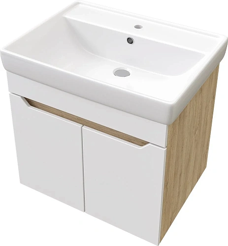 Тумба с раковиной DIWO Архангельск 60 дуб сонома, подвесная 569760 Тумба с раковиной DIWO Архангельск 60 дуб сонома, подвесная 569760