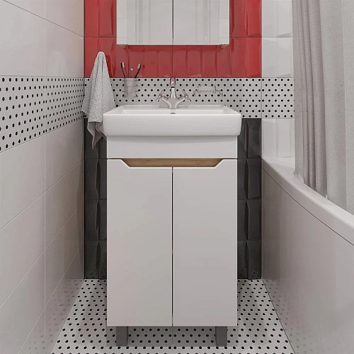 Тумба с раковиной DIWO Архангельск 60 дуб сонома, подвесная 569760 Тумба с раковиной DIWO Архангельск 60 дуб сонома, подвесная 569760