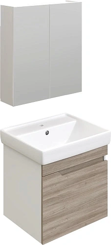 Тумба с раковиной DIWO Воронеж 50 подвесная, ореховый дубослив, с сифоном 579741 Тумба с раковиной DIWO Воронеж 50 подвесная, ореховый дубослив, с сифоном 579741