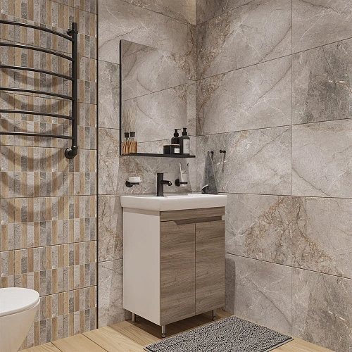 Тумба с раковиной DIWO Воронеж Воронеж 60 напольная, ореховый дубослив, с сифоном 579744 Тумба с раковиной DIWO Воронеж Воронеж 60 напольная, ореховый дубослив, с сифоном 579744