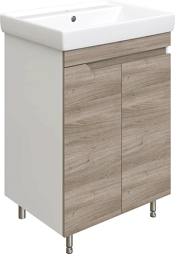 Тумба с раковиной DIWO Воронеж Воронеж 60 напольная, ореховый дубослив, с сифоном 579744 Тумба с раковиной DIWO Воронеж Воронеж 60 напольная, ореховый дубослив, с сифоном 579744