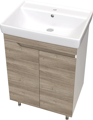 Тумба с раковиной DIWO Воронеж Воронеж 60 напольная, ореховый дубослив, с сифоном 579744 Тумба с раковиной DIWO Воронеж Воронеж 60 напольная, ореховый дубослив, с сифоном 579744