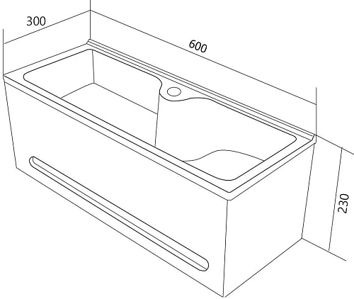 Тумба с раковиной DIWO Казань 60 564295 Тумба с раковиной DIWO Казань 60 564295