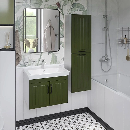 Тумба с раковиной DIWO Сочи 60 подвесная, зеленая 579266 Тумба с раковиной DIWO Сочи 60 подвесная, зеленая 579266