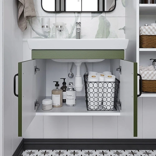 Тумба с раковиной DIWO Сочи 60 подвесная, зеленая 579266 Тумба с раковиной DIWO Сочи 60 подвесная, зеленая 579266