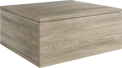 Тумба с раковиной DIWO Элиста 60 светлое дерево с раковиной Moduo 55 Leaf, чёрный муар 573417 Тумба с раковиной DIWO Элиста 60 светлое дерево с раковиной Moduo 55 Leaf, чёрный муар 573417