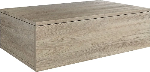 Тумба с раковиной DIWO Элиста 70 светлое дерево с раковиной Moduo 55 Leaf, чёрный муар 573388 Тумба с раковиной DIWO Элиста 70 светлое дерево с раковиной Moduo 55 Leaf, чёрный муар 573388