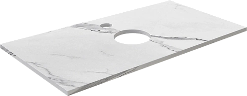 Тумба с раковиной DIWO Элиста 90 белая с раковиной Moduo 55 Leaf 573308 Тумба с раковиной DIWO Элиста 90 белая с раковиной Moduo 55 Leaf 573308