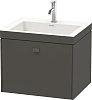 Тумба с раковиной Duravit Brioso BR4600N1021 60 см Орех темный Тумба с раковиной Duravit Brioso BR4600N1021 60 см Орех темный