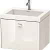 Тумба с раковиной Duravit Brioso BR4600O1022 60 см белый глянцевый Тумба с раковиной Duravit Brioso BR4600O1022 60 см белый глянцевый