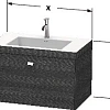 Тумба с раковиной Duravit Brioso BR4601N1022 80 см белый глянцевый Тумба с раковиной Duravit Brioso BR4601N1022 80 см белый глянцевый
