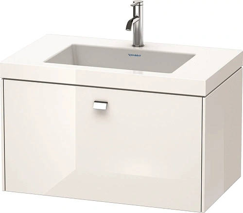 Тумба с раковиной Duravit Brioso BR4601O1022 80 см белый глянцевый Тумба с раковиной Duravit Brioso BR4601O1022 80 см белый глянцевый