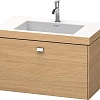 Тумба с раковиной Duravit Brioso BR4601O1052 80 см Европейский дуб Тумба с раковиной Duravit Brioso BR4601O1052 80 см Европейский дуб