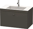 Тумба с раковиной Duravit Brioso BR4601T1022 80 см белый глянцевый Тумба с раковиной Duravit Brioso BR4601T1022 80 см белый глянцевый
