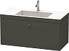 Тумба с раковиной Duravit Brioso BR4602N1021 100 см Орех темный