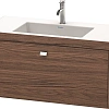 Тумба с раковиной Duravit Brioso BR4602O1021 100 см Орех темный Тумба с раковиной Duravit Brioso BR4602O1021 100 см Орех темный