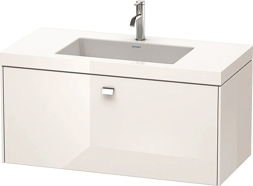 Тумба с раковиной Duravit Brioso BR4602O1022 100 см белый глянцевый Тумба с раковиной Duravit Brioso BR4602O1022 100 см белый глянцевый