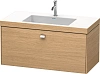Тумба с раковиной Duravit Brioso BR4602O1052 100 см Европейский дуб