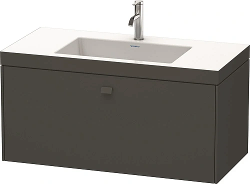 Тумба с раковиной Duravit Brioso BR4602T1021 100 см Орех темный Тумба с раковиной Duravit Brioso BR4602T1021 100 см Орех темный